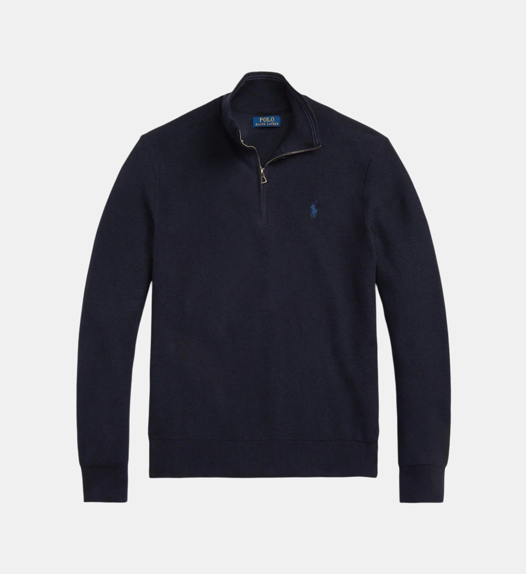 Pull droit col camionneur coton piqué